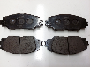 Image of Disc Brake Pad Set (Front). A set of disc brake pads. image for your 2012 Toyota Corolla   